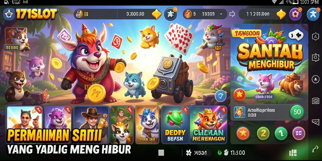 Tampilan menarik gameplay <strong>171SLOT</strong> yang penuh warna dan menyenangkan.