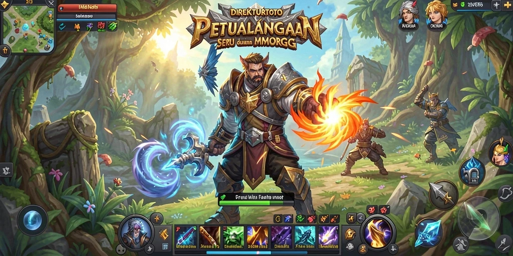 Gameplay seru DIREKTURTOTO dengan aksi pertempuran yang menegangkan.