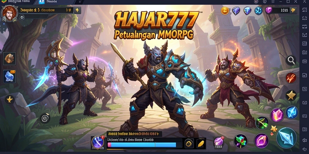Tampilan gameplay seru di dunia penuh petualangan.