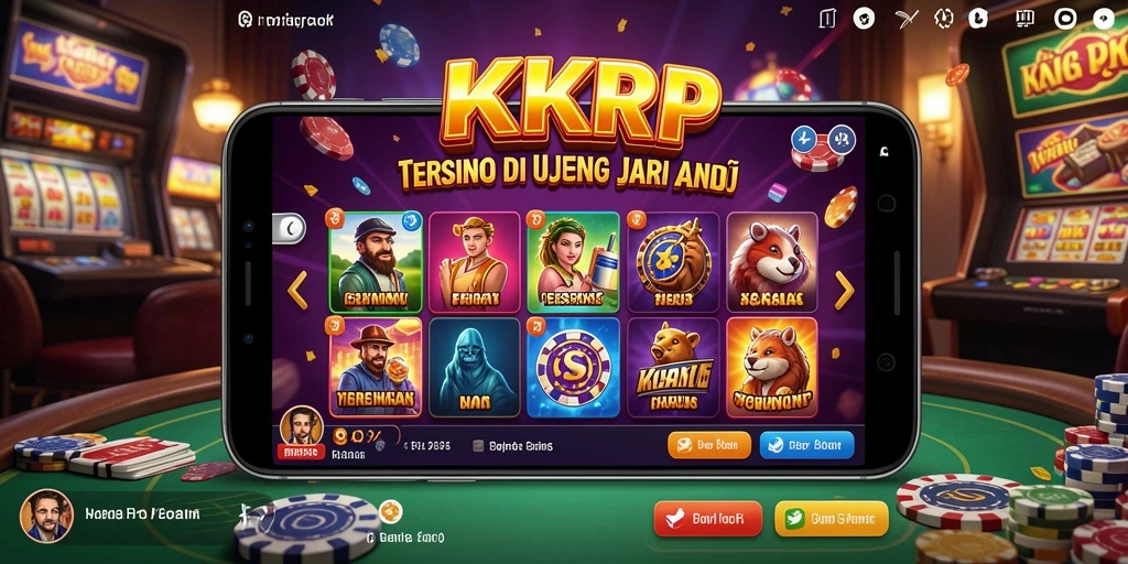 Tampilan menarik dari gameplay KKRP dengan elemen kasino yang mendebarkan.