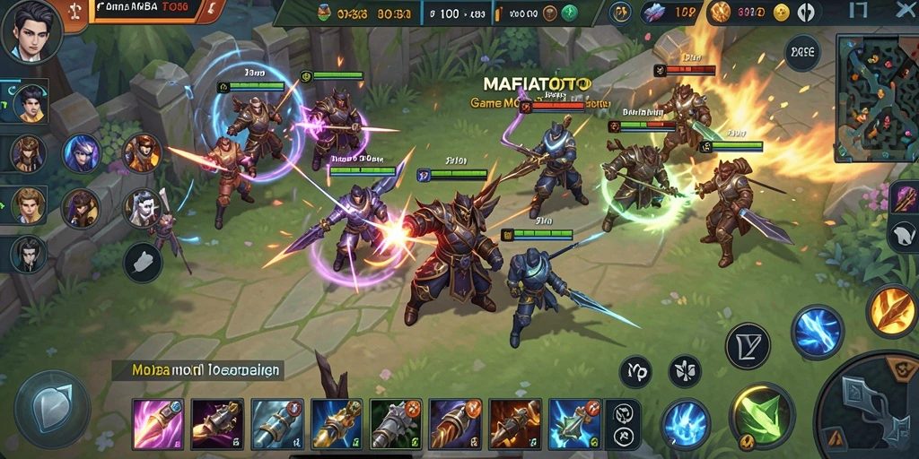 Tampilan gameplay seru dalam MAFIATOTO dengan pertarungan epik.
