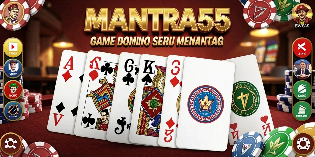 Screenshot gameplay MANTRA55 yang menunjukkan aksi seru permainan Domino.