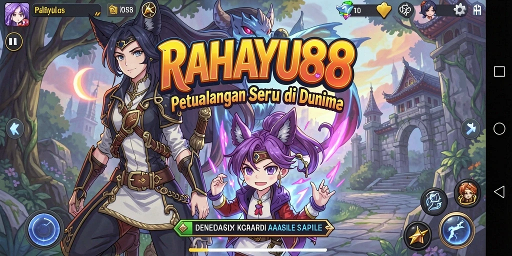 Tampilan gameplay seru dan karakter Anime yang menarik.