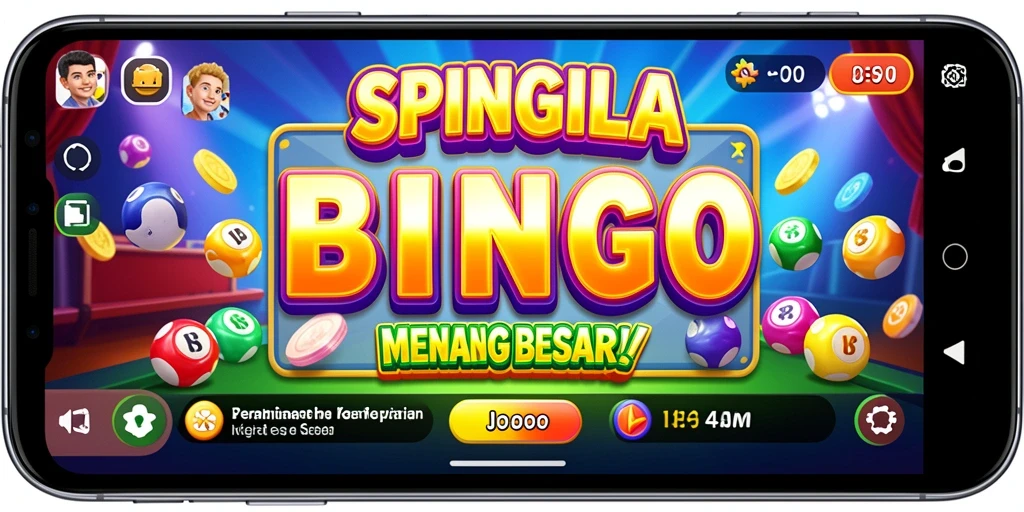 Tampilan gameplay Bingo yang menarik di SPINGILA.
