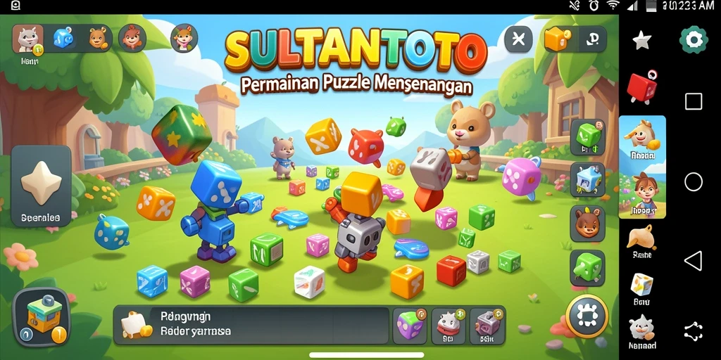 Gameplay menantang di SULTANTOTO dengan teka-teki seru.