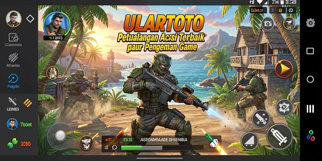 Tampilan menakjubkan dari gameplay ULARTOTO yang penuh aksi.