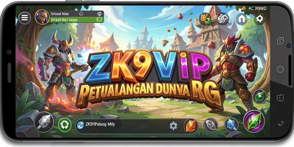 Screenshot ZK9VIP menampilkan aksi seru dalam pertempuran RPG.